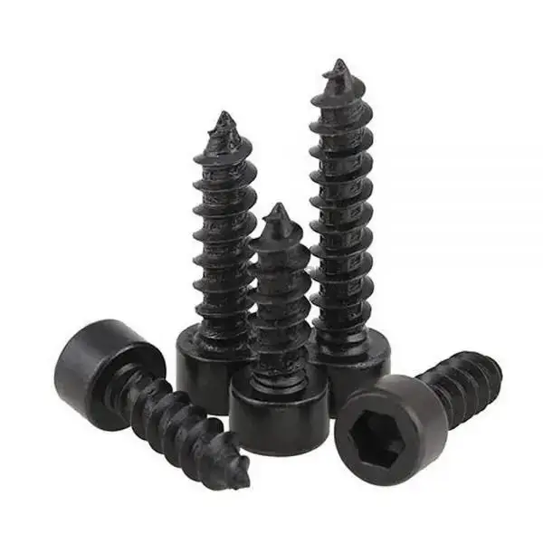 

40000pcs M3x12 Black Self Tapping Screws for Wood Plastic Hex Socket