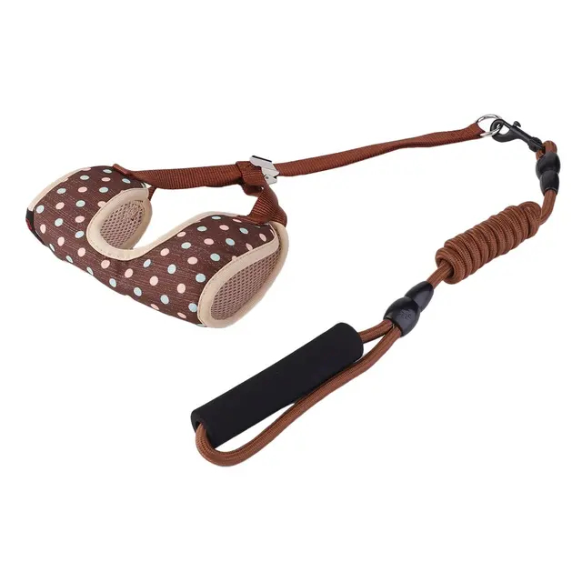 Breathable Soft Cotton Fibers Adjustable Pet Harness and Leash Set Professional Dog Chest Straps For Small Medium Dog