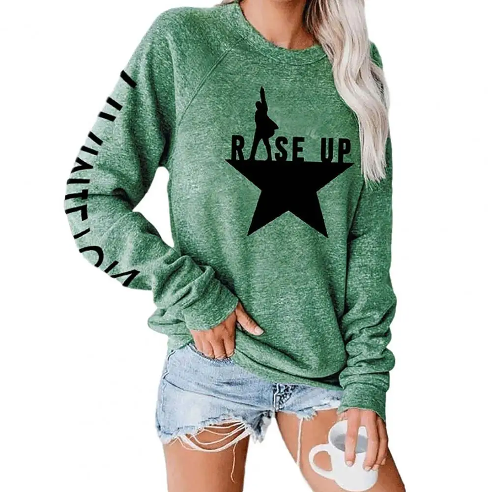 

Women Autumn Fashion Print Long Sleeve O-Neck Sweatshirt Pullover Blouse Top