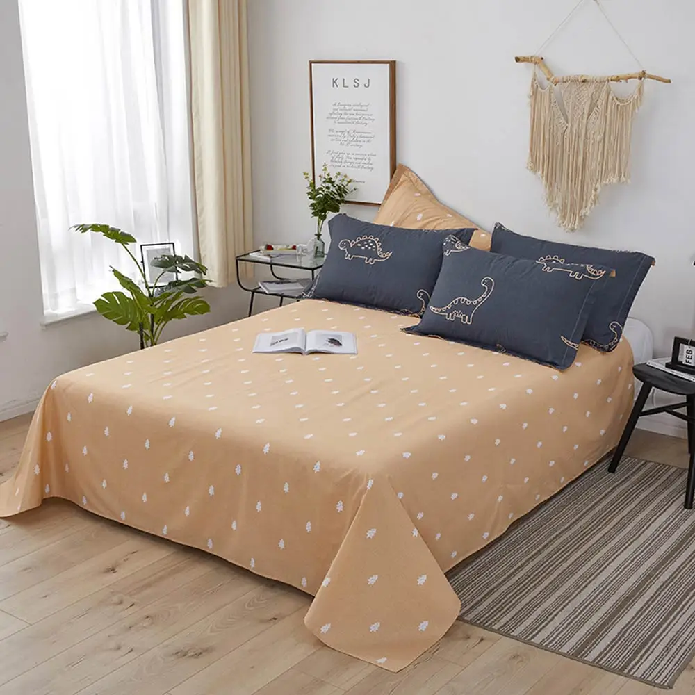 2023708 flat sheet Svetanya хлопок плоский лист печати постельные принадлежности простыни один Твин Полный queen King size - Цвет: 2023708 flat sheet