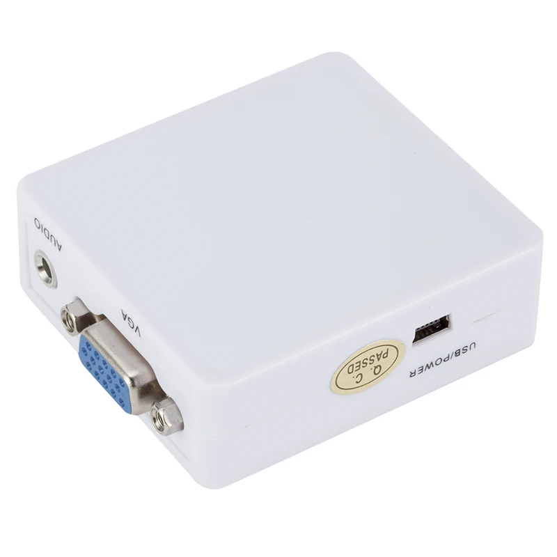 Адаптер преобразователь VGA HDMI совместимый с Full HD Video 1080P для ПК ноутбука DVD HDTV| |