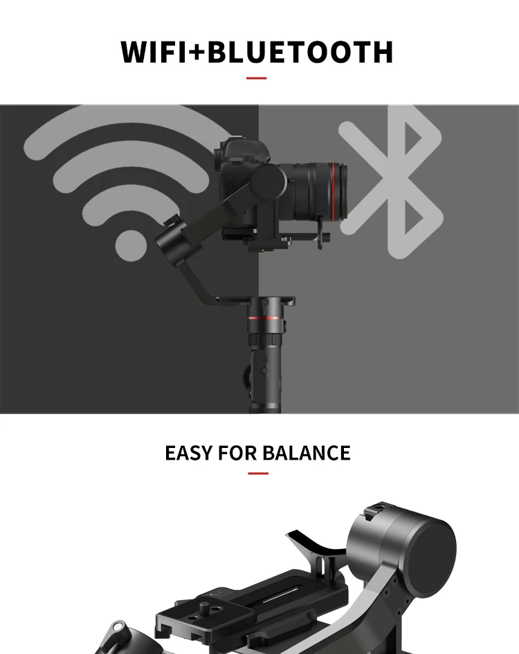 FeiyuTech AK2000 3-Axis DSLR камера стабилизатор штатив фоллоу фокус для sony Canon 5D Panasonic GH5/GH5S Nikon D850 2,8 кг Полезная нагрузка