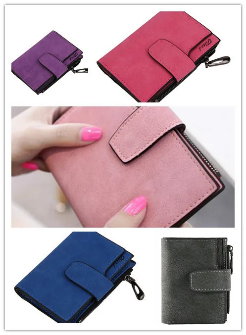 Модные женские кошельки MAIOUMY маленький волшебный складной кожаный кошелек с