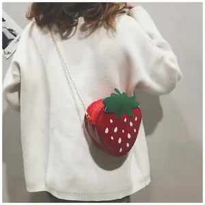 New Fashion Shoulder Mini Bags for Women Cute Ladies Strawberry Pattern Crossbody Female Messenger Bags Satchel Purse #20