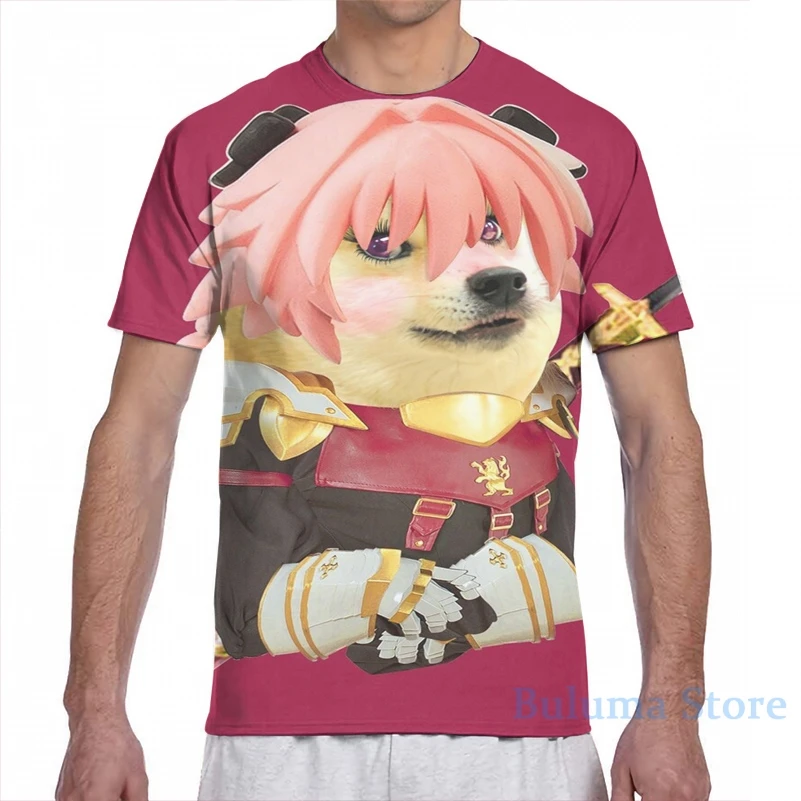 Doge Astolfo мужская женская футболка с принтом модная для девочек топы мальчиков