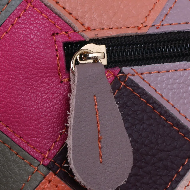 

GINYEZI New color flower women's shoulder bag European and American style women's real leather versatile small square bag