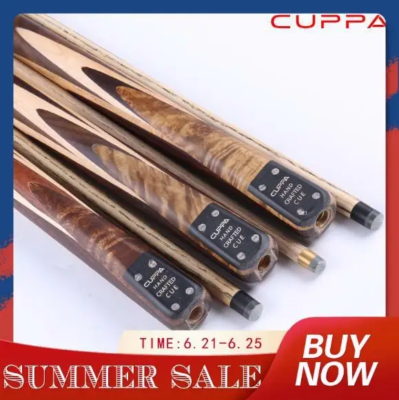 

Cuppa N16 Snooker Cue 3/4 Split Snooker Cue 11.5mm Tip Professional Padauk Butt Billar with Extension Entry-level Snooker Cue
