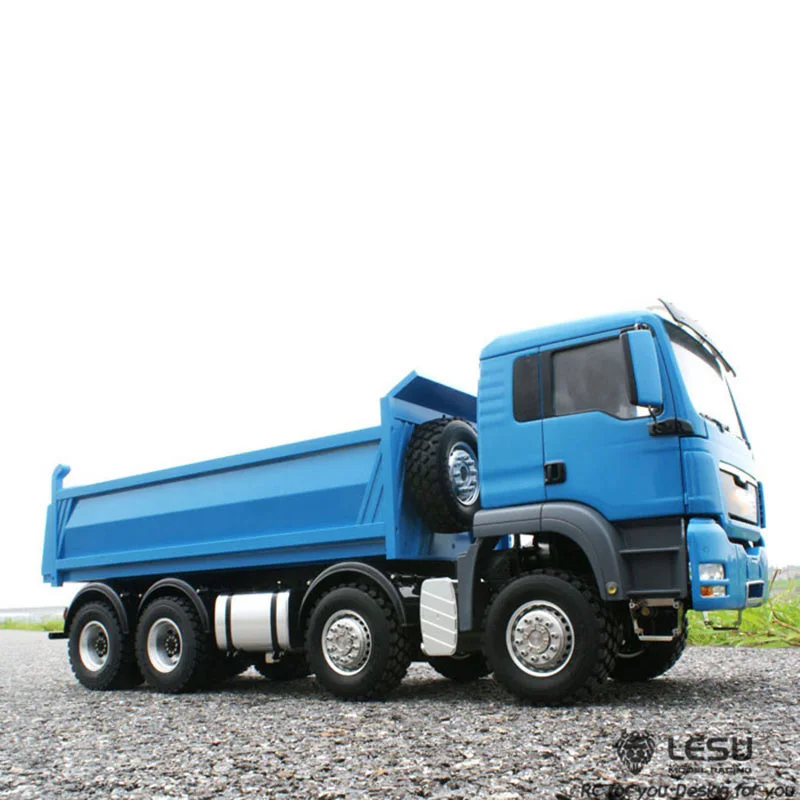 LESU MAN 8*8 гидравлический Самосвал модель грузовика мотор ESC сервопривод для 1/14 DIY