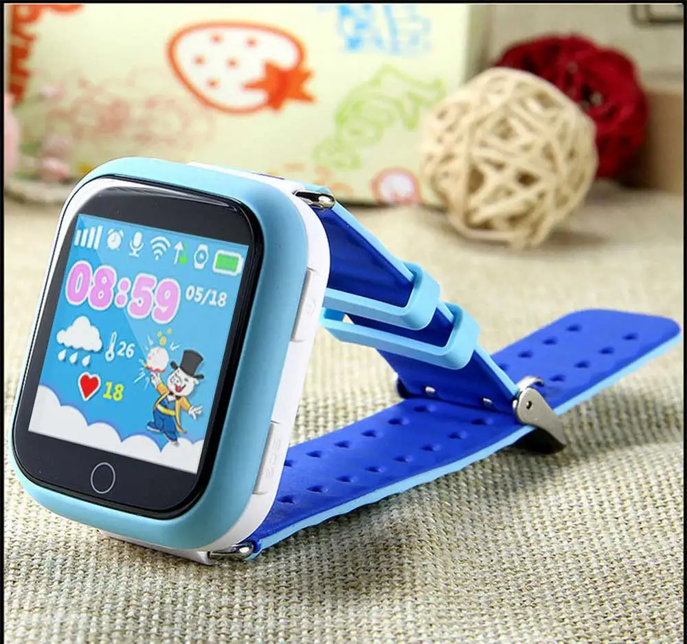 Gps умные часы Q750 Q100 Детские умные часы с 1,54 дюймовым сенсорным экраном SOS устройство отслеживания местоположения вызова для детей безопасный PK Q50 Q90