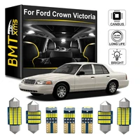 bmtxms car led interior map dome light license plate lamp kit for ford crown victoria 1992 2011 canbus bulbs auto accessories
