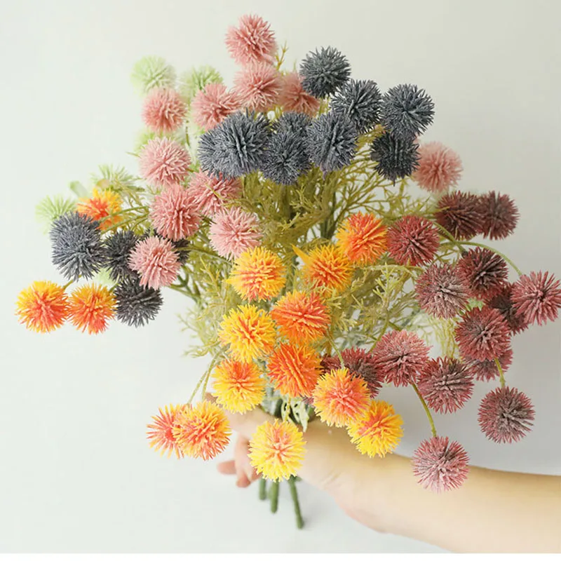 Rama de bolas de baya, flores artificiales de plástico, decoración para el...