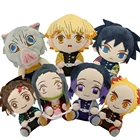 Аниме рассекающий демонов Agatsuma Zenitsu Hashibira Inosuke Kamado Nezuko Косплей Кукла игрушка плюшевые куклы подарок для детей подвеска