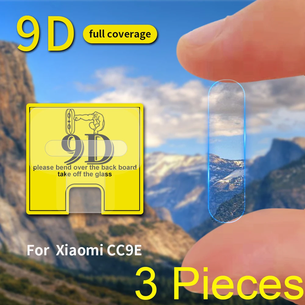 Пленка 9D для объектива камеры Xiaomi Mi CC9 CC9E мягкое закаленное стекло защитная