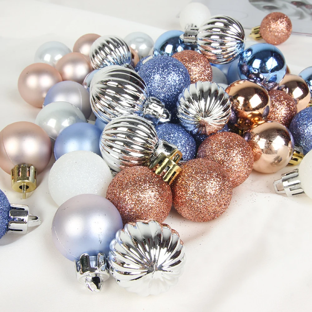 

99 шт., новогодние украшения в виде шаров для ёлки, цветные Подвески на Рождество, рождественские украшения, шары на новый год 2022, Рождество