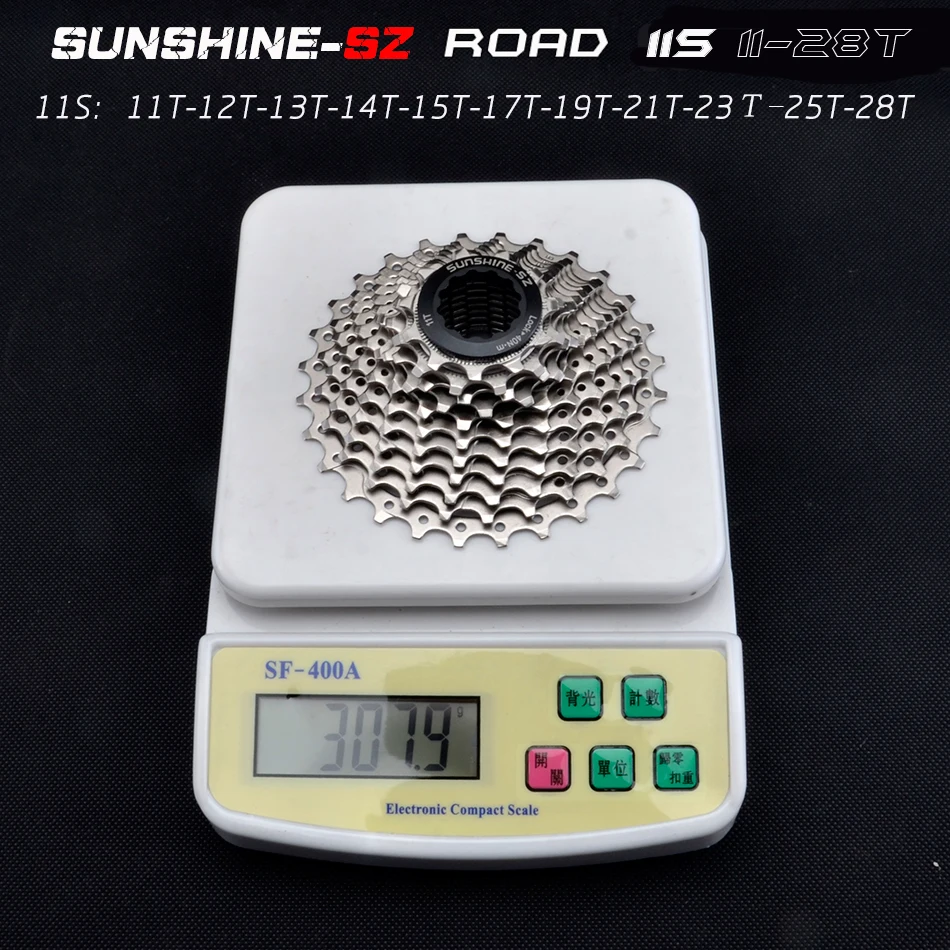 Sunshine-sz Бесплатная доставка Велосипедное schwungrad stahl Большие размеры 9 10 11 S 28Tsingle