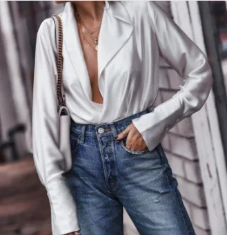 

Women's Long-Sleeved Chiffon Shirt Spring Bottoming Shirt