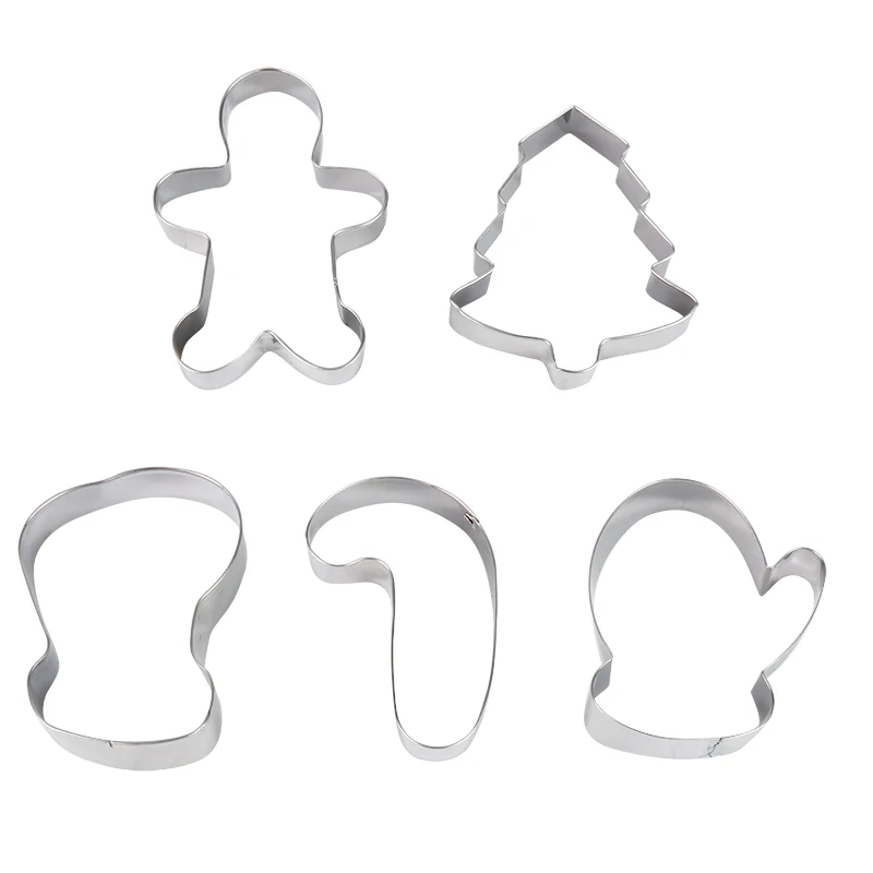 5 шт. Рождественская форма для печенья торта имбирь елка бисквит Фондант резак