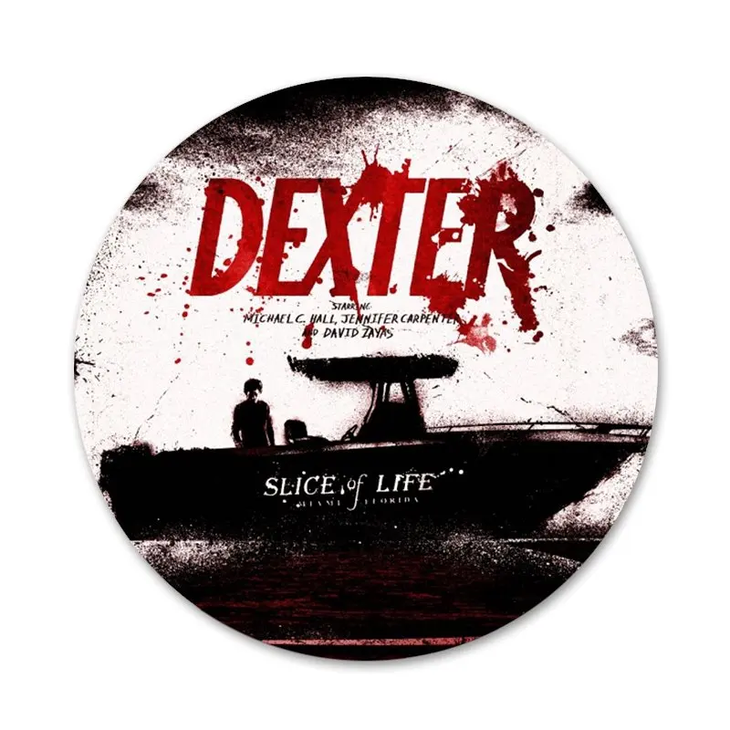 58 мм сериал Декстера Моргана оригинальный черный значок брошь заколка