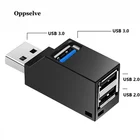 Концентратор USB 3,0, адаптер-удлинитель, мини-разветвитель с 3 портами для ПК, ноутбука, Macbook, высокоскоростной U-диск-ридер для Xiaomi