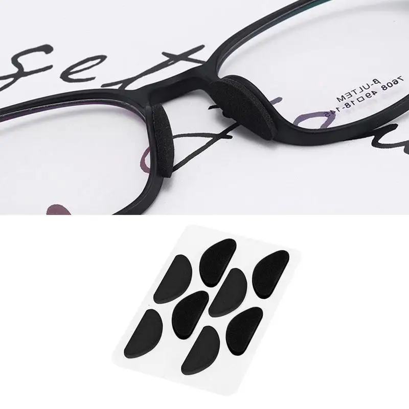 4 пары очков носоупоры клейкие силиконовые Нескользящие белые тонкие для