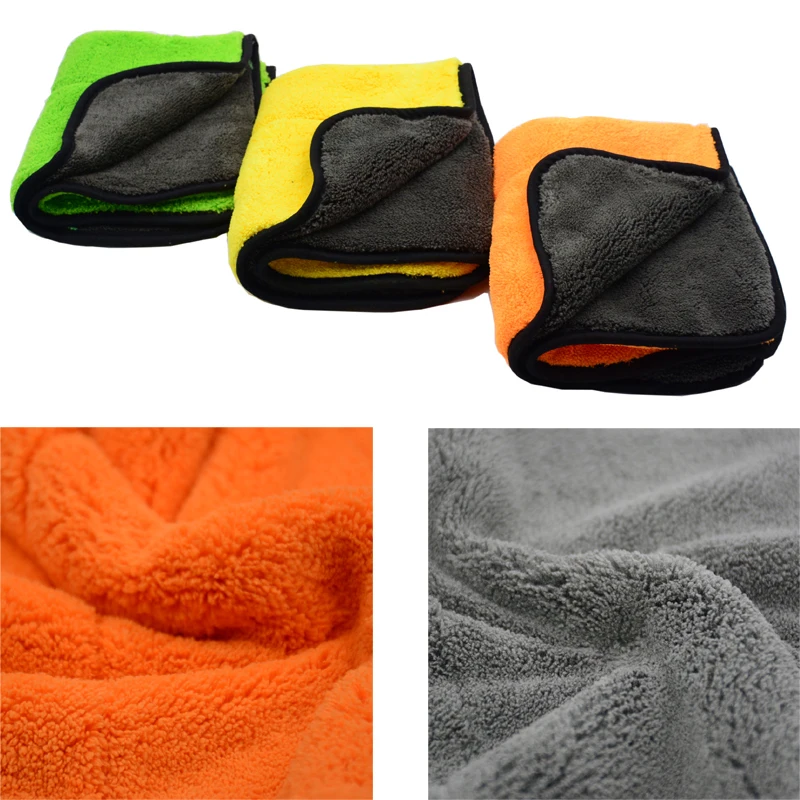 3 шт. плюшевые полотенца из микрофибры 45 х38 см 800 г/м2|detailing towel|car cleaning clothmicrofiber car |