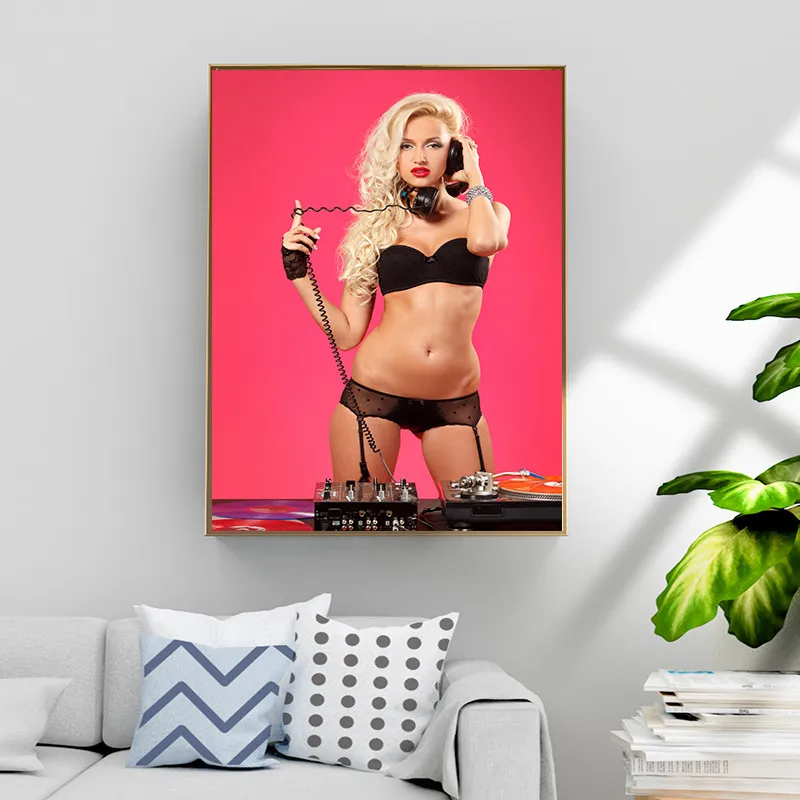 Модный женский настенный постер с принтом сексуальное бикини настенная живопись