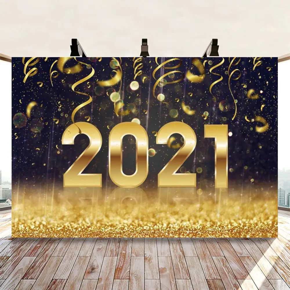 

Рождество 2021 с новым годом светильник броке золотые ленты Декорации Фотография фон для фотостудии Фотофон