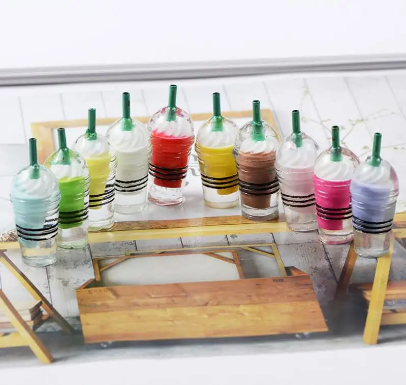 Подвеска в виде кофейной чашки для слайма еда мороженое глина наполнитель