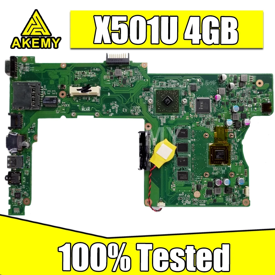 

New X501U Motherboard For ASUS X401U X501U Laptop Mainboard 100% Tested 4G-RAM