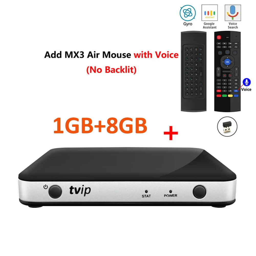 TVIP 605 MX3 mic ТВ IP S-Box v.605 Amlogic S905X четырехъядерный ТВ приставка linux tv IP 605 смарт-приставка 1 ГБ ОЗУ 8 Гб ПЗУ 4 к IP tv IP605 медиаплеер - Цвет: TVIP 605 MX3 mic