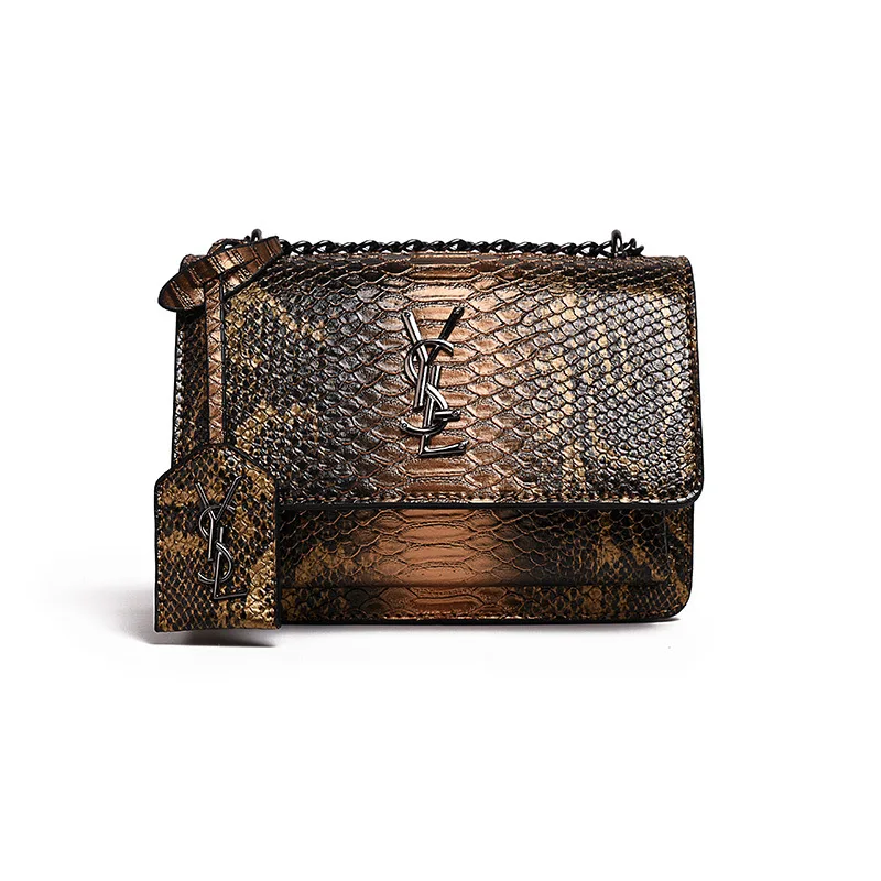 

New Arrival Bag Women's 2021 New Style Popular Shoulder Bag Textured Chain Square Sling Bag Fashion Shoulder Bag