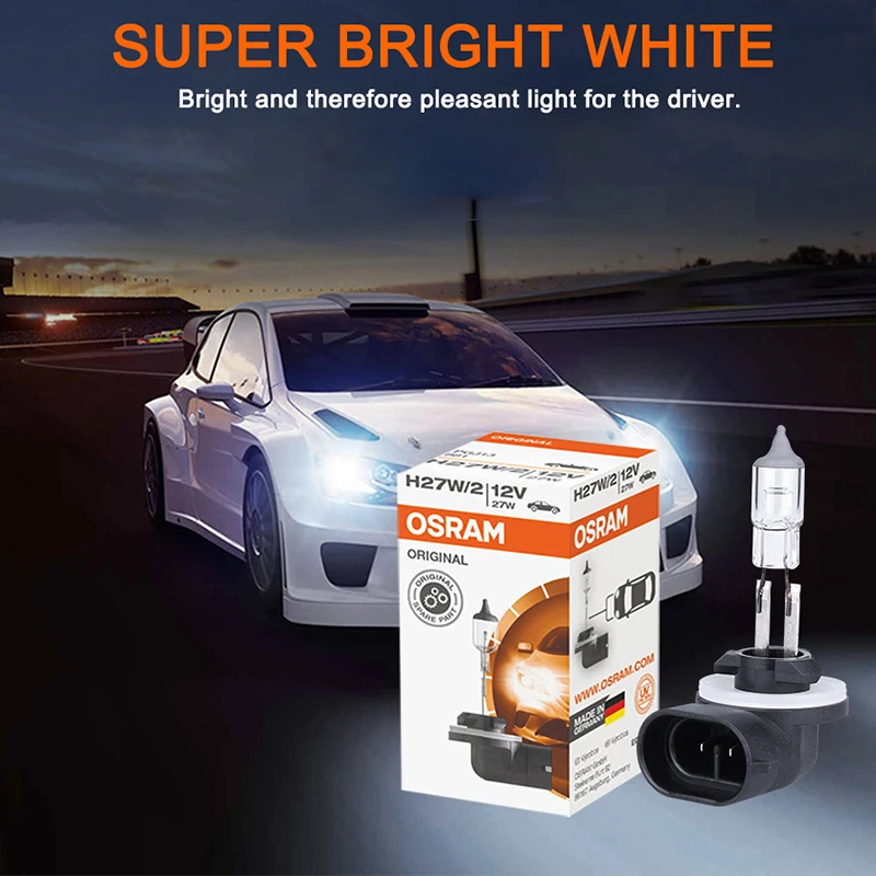 OSRAM оригинальный 880 881 H27/2 Вт 12 в 27 противотуманный светильник В 55 H7 H11 галогенный