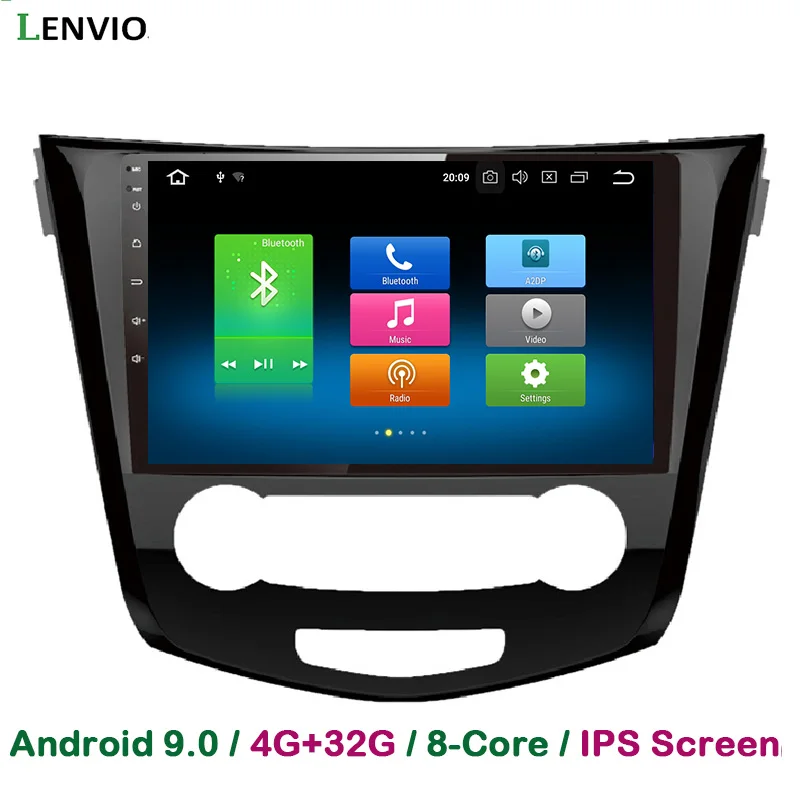 Lenvio 4 Гб + 32 ГБ Android 9 0 автомобильный DVD мультимедийный плеер для Nissan Qashqai X Trail 2014 2015
