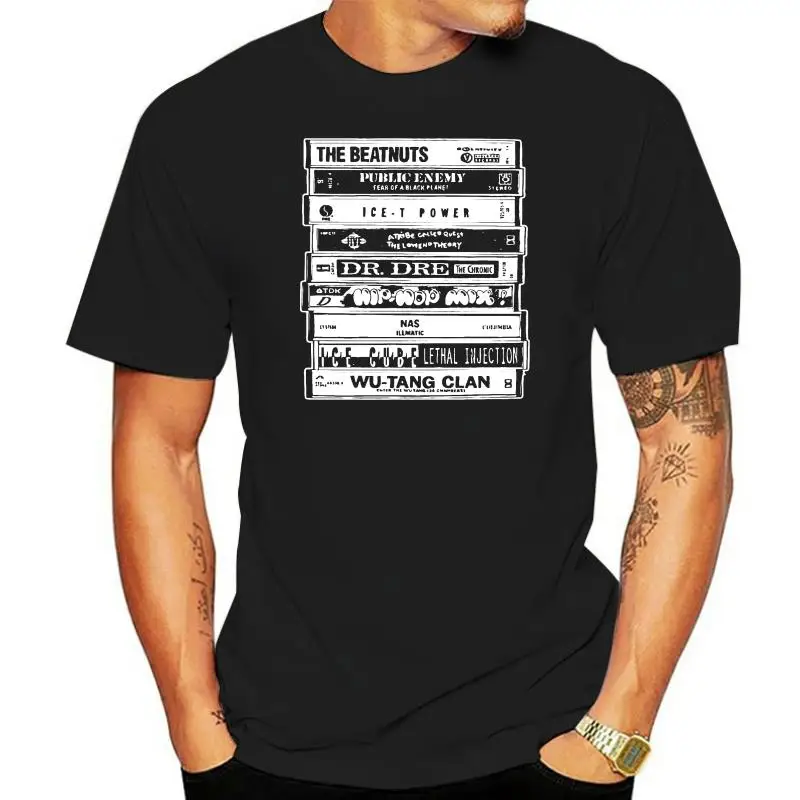 

Мужская футболка с круглым вырезом, летняя хлопковая Футболка в стиле хип-хоп, с изображением картинок из фильмов в стиле старой школы, рэп, ...