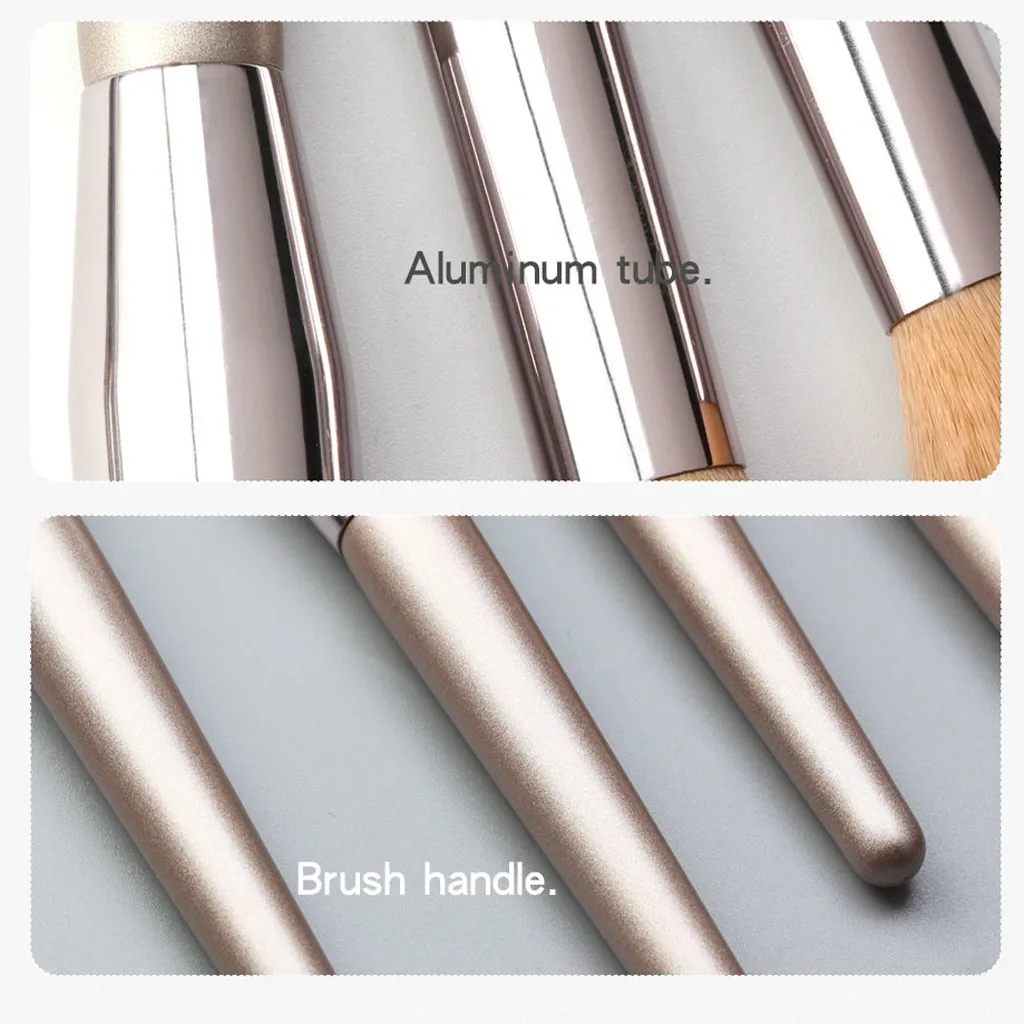 

10pcs Wooden Foundation Cosmetic Bottom Brush Soft Powder Blush Makeup Eyeshadow Brush Blusher Eye Shadow Brushes Set Kit#1030