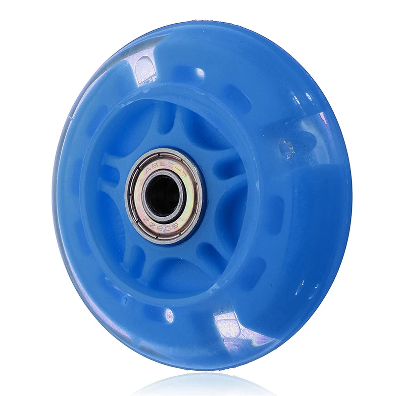 

New 5 Colorfuls Flash Wheel Mute Wheel Scooter Flashing Light Kids Car Toy Gifts