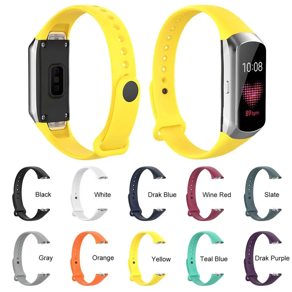 Сменный ремешок для браслета для samsung Galaxy Fit SM-R370 многоцветные силиконовые ремешки для часов