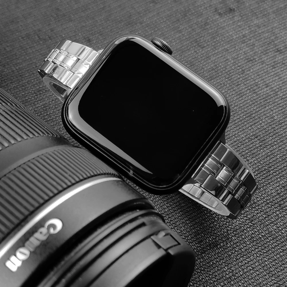 

Ремешок для apple watch series 6 se, тонкий металлический сменный Браслет из нержавеющей стали для iwatch se 6 5 4 3, 40 мм 44 мм 38 мм 42 мм