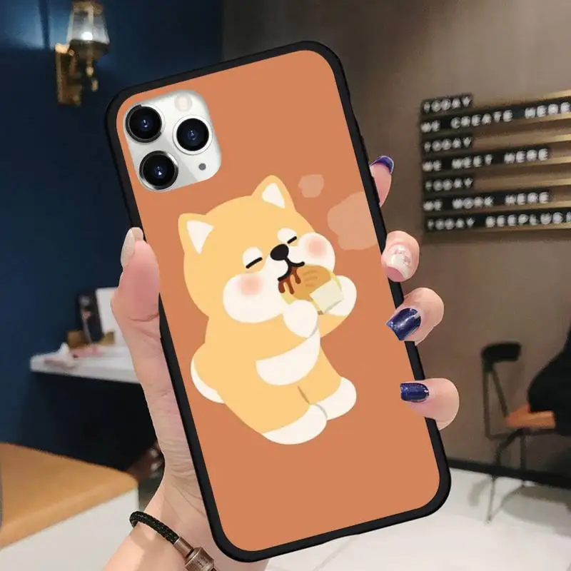 

Cute Shiba Inu Corgi Phone Case for iPhone 11 12 pro XS MAX 8 7 6 6S Plus X 5S SE 2020 XR mini Funda