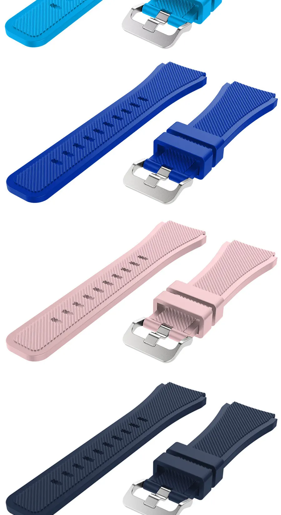 22 мм спортивные часы из мягкого силикагеля ремешок для Huami Amazfit Stratos Смарт-часы для Amazfit Pace Stratos 2/2S ремешки Браслет