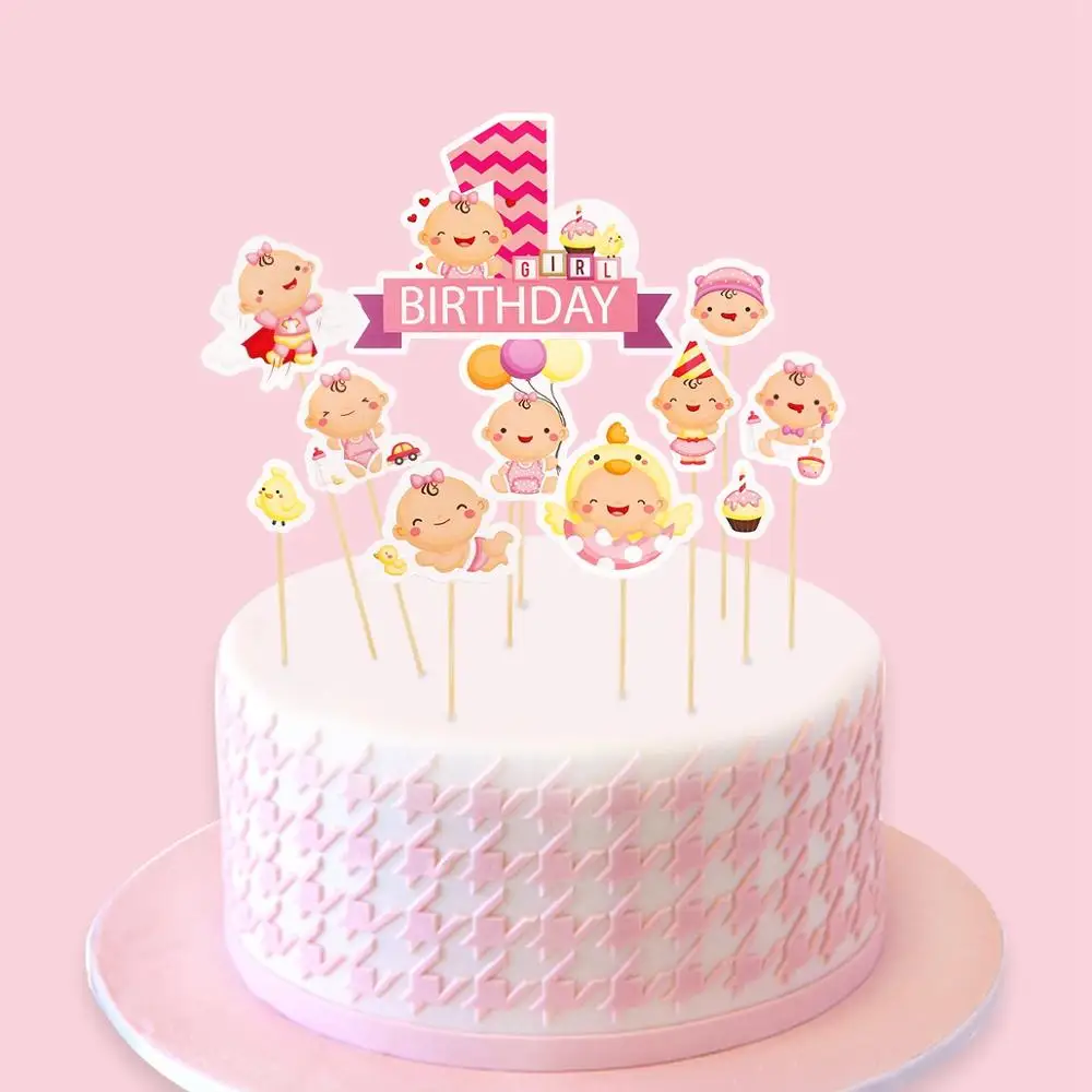 Декор для 1 го дня рождения FENGRISE год первый новорожденных первого детского