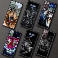 wolf tiger leopard lion soft phone accessories cover for samsung galaxy note 20 ultra 10 lite 9 8 plus 5g luxury funda case