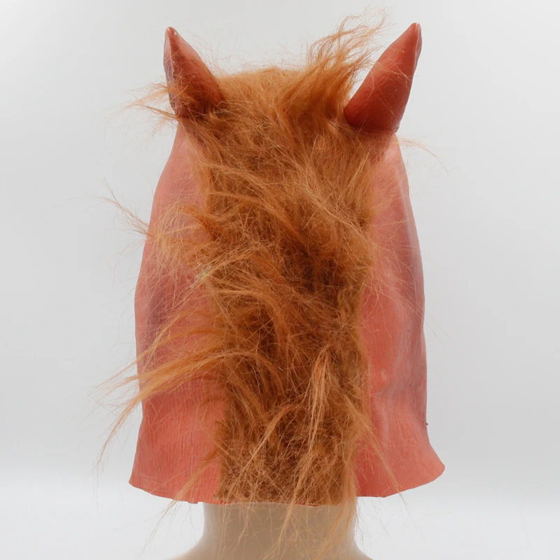 

Horsehead Mask Cosplay Halloween Mask Horseshoe Horror Mask Full Face Horse Headgear Party Mask Animal Costume Cosplay Prop US $