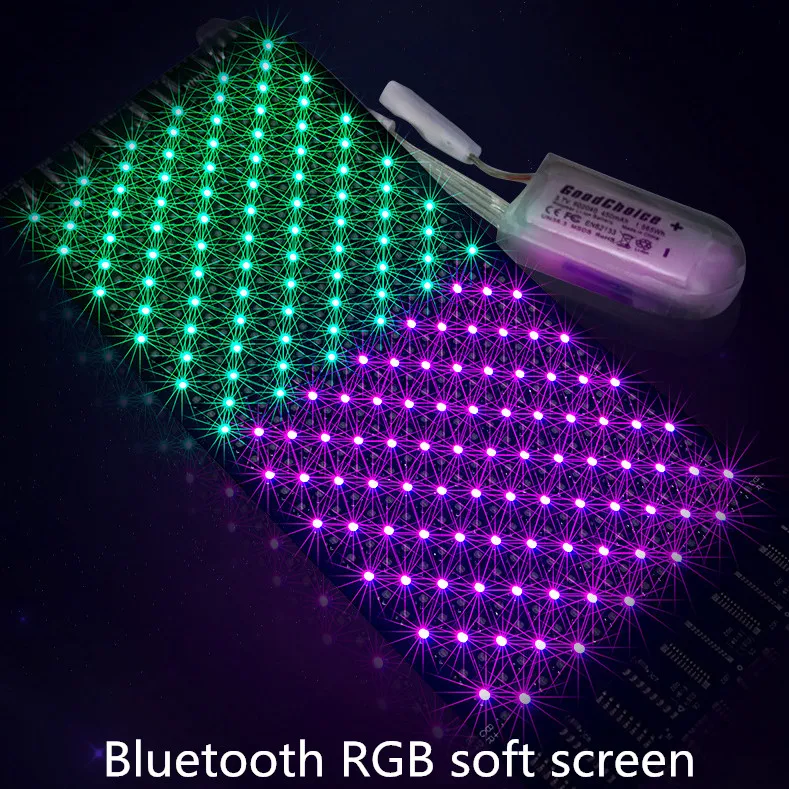 

Гибкий светодиодный модуль «сделай сам» с Bluetooth, 16*32 пикселей, матричный дисплей, экран светодиодный одного солнцезащитного экрана, сумки, с...
