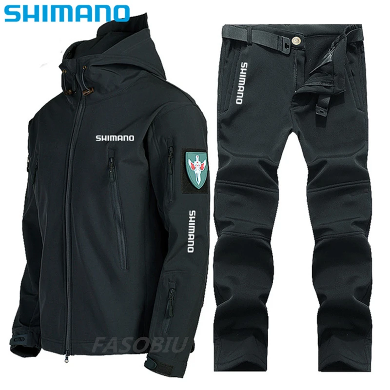 

Рыболовная одежда SHIMANO для осени и зимы, мужские Рыболовные костюмы, ветрозащитные куртки для альпинизма и рыбалки, удобный комплект для рыб...