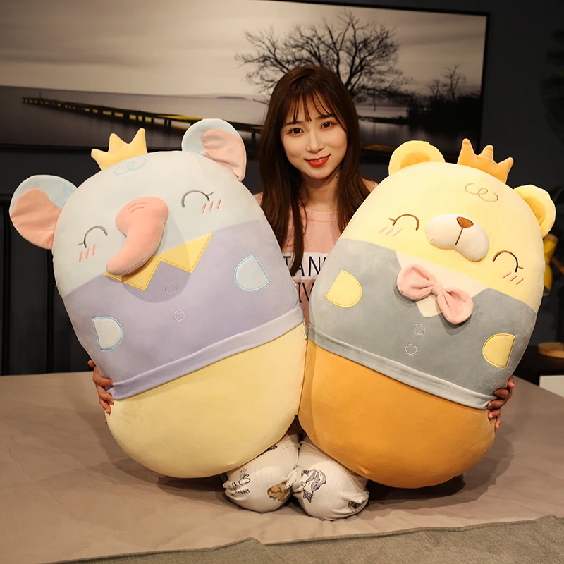 

40/60/80cm Soft Animal Cartoon Pillow Cushion Cute Teddy Bear Pig Dinosaur Elephant Plush Toy Stuffed Lovely Kids Birthyday Gift