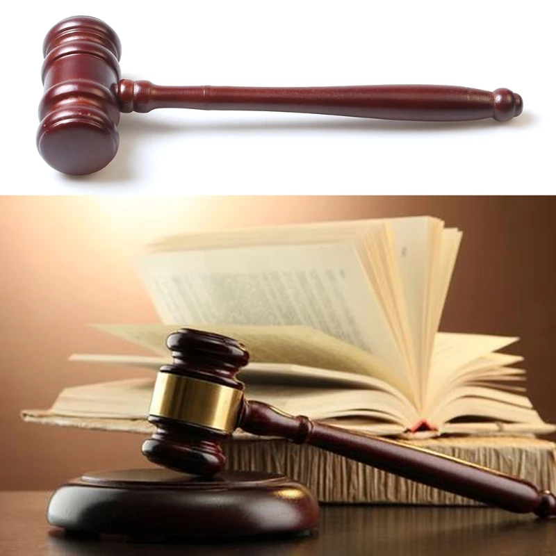 

Wooden Gavel Toy Judge Gavel Cosplay Lawyer Gavels Auction Sale Justice Costume Accessories Props for Boy Role Play Game