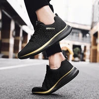 plus size 46 47 48 men casual shoes fashion sneakers mesh stretch fabric breathable lace up loafers casual running shoes men