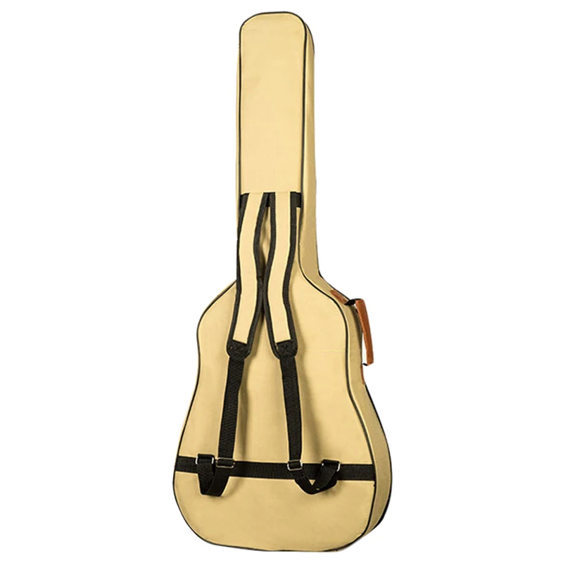 41 Inch Guitar Gig Bag Waterproof Thicken 8Mm Case Acoustic Folk Backpack with Shoulder Straps Pockets | Спорт и развлечения