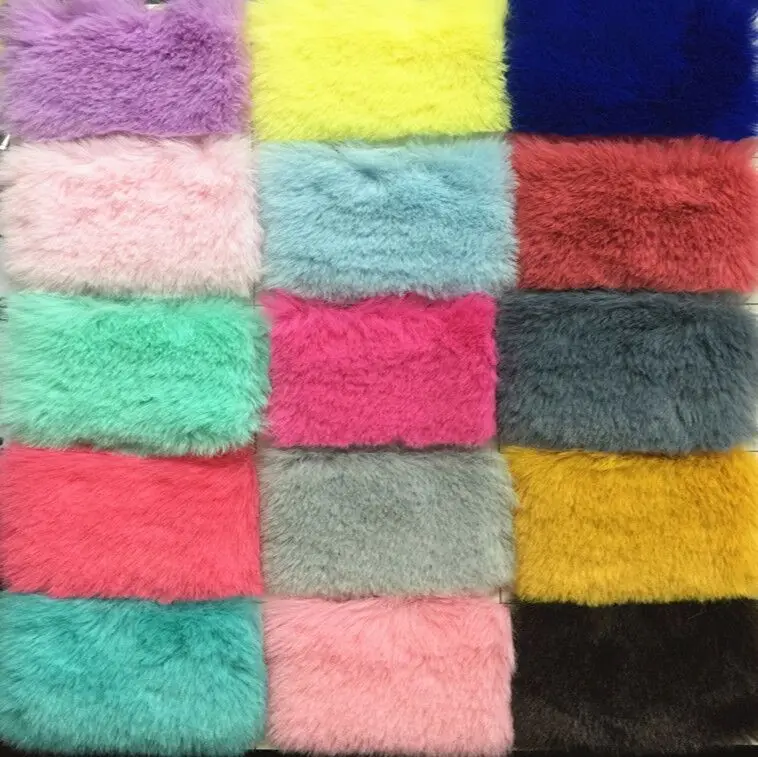 Densified Lmitation Rex Rabbit Fur Grass Plush Fabric | Дом и сад
